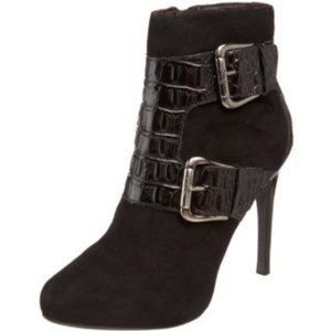 Donald Pliner Estero Alligator Emboosed Trim Suede